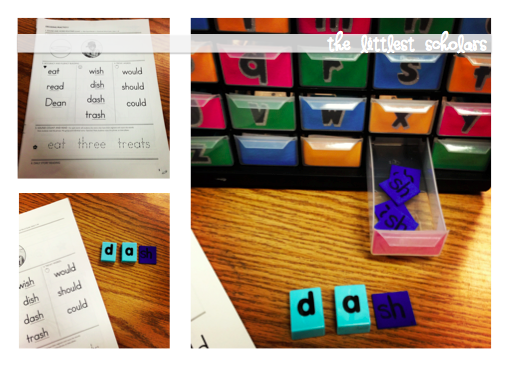 DIY digraph letter tiles